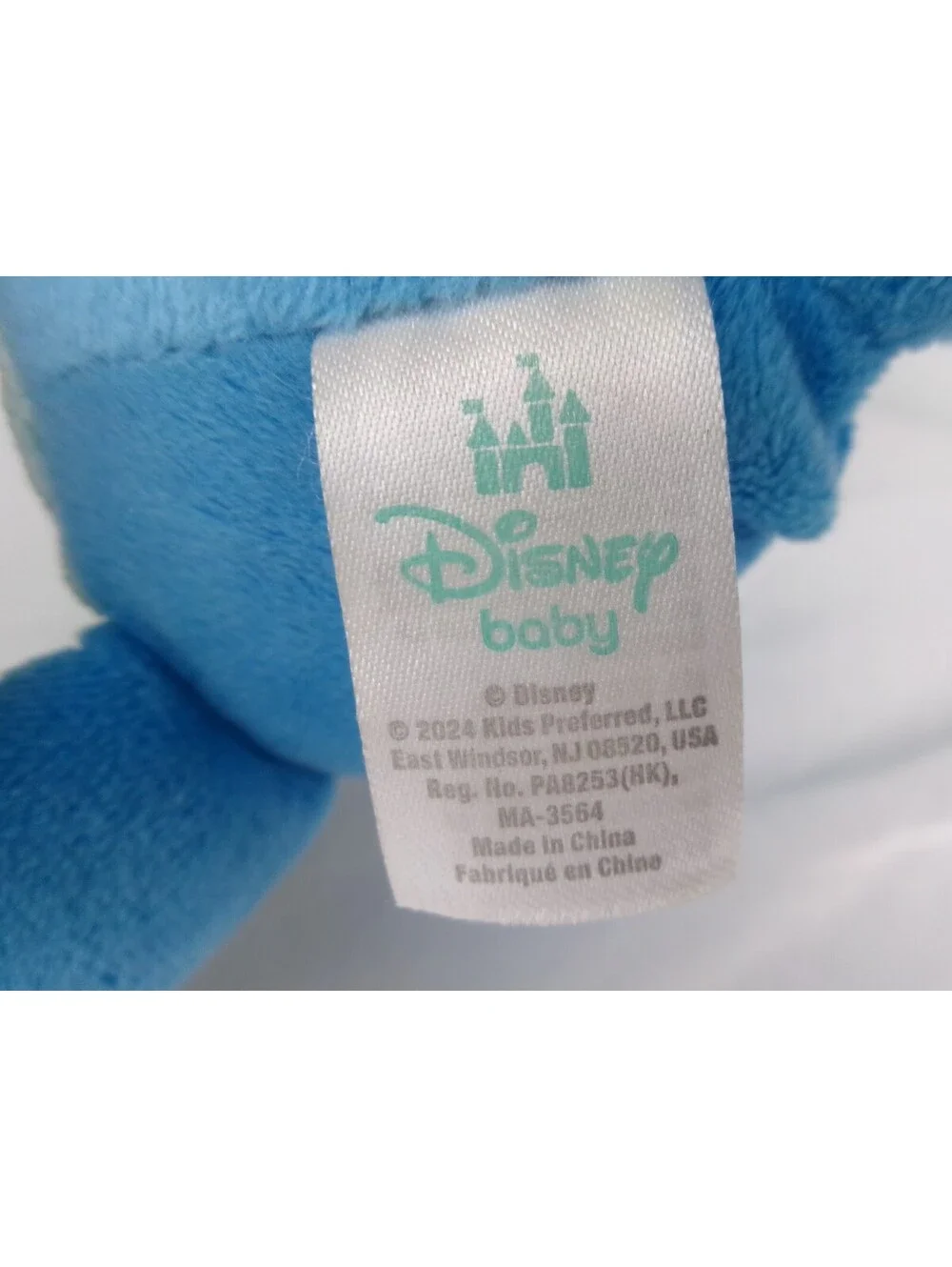 Disney Baby Stitch Activity Plush Teether Crinkle Sensory Toy w/ Scrump